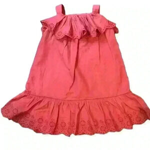 Ralph Loren Polo Eyelet Embroidered Ruffle Sundress Size 18 months